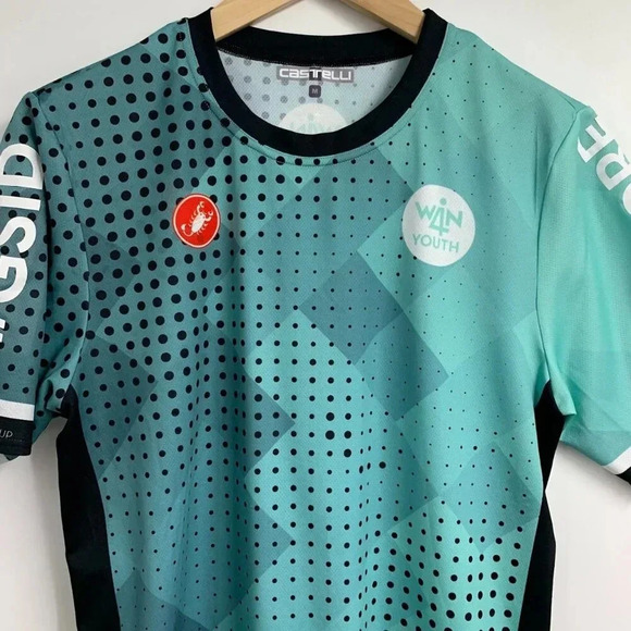 Castelli Men's Global Sports & Inclusion Geometric Day Short Sleeve Jersey SZ M - Picture 4 of 11